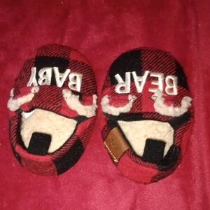 Red and Black Cozy Socks with Plush Design